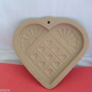 Brown Paper Art Cookie Mold Heart Quilt Design Valentine Day